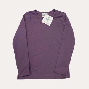 NWT Hanna Andersson Bright Basics Long Sleeve Pima Cotton T-Shirt Size 110CM